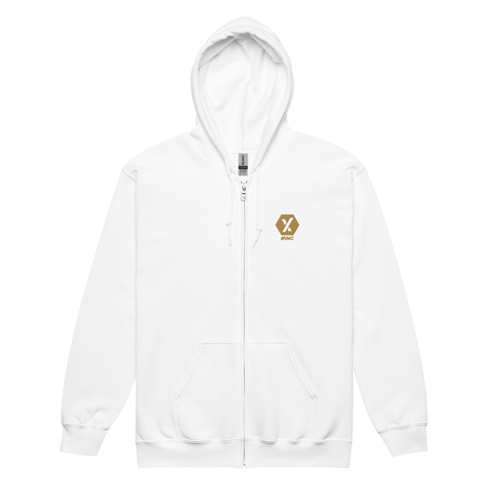 INC Gold - Premium Embroidered Zip Hoodie - The Pulsican Store